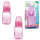 MINI MAMADEIRA RELEVO SILICONE 60ML ROSA (12PÇS)-NEW BABY