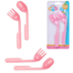 CONJUNTO DE TALHERES ROSA (24PÇS)-NEW BABY