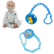 PRENDEDOR DE CHUPETAS DECORADO AZUL (24PÇS)-NEW BABY