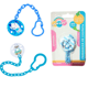 PRENDEDOR DE CHUPETAS DECORADO AZUL (24PÇS)-NEW BABY