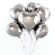 BALÃO CORAÇÃO PRATA (12PÇS)-CABEKLA