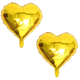 BALÃO CORAÇÃO DOURADO (12PÇS)-CABEKLA