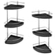 CANTONEIRA TRIPLA C/FUNDO PLÁSTICA PRETO (3PÇS)-STOLF