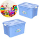 CAIXA ORGANIZADORA MULTIUSO 12LTS AMORE AZUL (6PÇS)-UNINJET