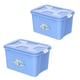 CAIXA ORGANIZADORA MULTIUSO 12LTS AMORE AZUL (6PÇS)-UNINJET