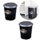 CESTO C/PEDAL 12LTS REDONDO PRETO (6PÇS)-UNINJET