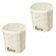 CESTO C/PEDAL 8LTS FLORAL PALHA (6PÇS)-UNINJET
