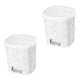 CESTO C/PEDAL 8LTS FLORAL BRANCO (6PÇS)-UNINJET
