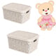 CESTO ORGANIZADOR 10LTS FLORAL PALHA (6PÇS)-UNINJET