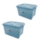 CAIXA ORGANIZADORA MULTIUSO 30LTS UP HOUSE AZUL (3PÇS)-UNINJET