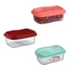 POTE RETANGULAR FREEZER/MICRO-ONDAS 700ML (12PÇS)-UNINJET