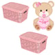 CESTO ORGANIZADOR 5,5LTS FLORAL ROSA (3PÇS)-UNINJET