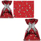 SAQ. P/PRESENTE 43X59 C/50UN LINE HEARTH METALIZADO-GALA