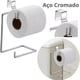 SUPORTE PAPEL HIGIÊNICO DUPLO FERRO 13,5CMX19CMX9CM (12PÇS)-CLINK