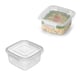 POTE QUADRADO C/TRAVAS 860ML (12PÇS)-NITRON