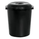 CESTO FECHADO PRETO C/TP PRETA 97LTS (3PÇS)-PLASNEW