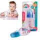 MAMADEIRA CHUQUINHA AZUL DECORADA 60ML BICO PVC (12PÇS)-NEW BABY