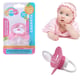CHUPETA ASSIMÉTRICA SILICONE BORBOLETA ROSA BLISTER (24PÇS)-NEW BABY
