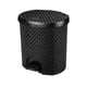 LIXEIRA 6LTS RATTAN PRETO (6PÇS)-NITRON