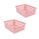 CESTO MULTIUSO MÉDIO ROSA (12PÇS)-UNINJET