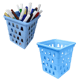 CESTO MULTIUSO PEQUENO QUADRADO AZUL (12PÇS)-UNINJET