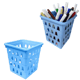 CESTO MULTIUSO PEQUENO QUADRADO AZUL (12PÇS)-UNINJET