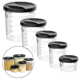 KIT C/5 POTES DE ROSCA MANTIMENTOS PRETO (3KITS)-UNINJET