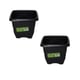 VASO QUADRADO PEQUENO 1LT PRETO (24PÇS)-INPLAST