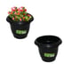 VASO REDONDO PEQUENO 1LT PRETO (24PÇS)-INPLAST