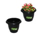 VASO REDONDO PEQUENO 1LT PRETO (24PÇS)-INPLAST