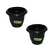VASO REDONDO PEQUENO 1LT PRETO (24PÇS)-INPLAST