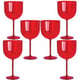 TAÇA GIN 500ML VERMELHO (12PÇS)-OLDANIPLAST
