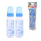 MAMADEIRA PLUS DECORADA 240ML CONVENCIONAL PVC AZUL (12PÇS)-NEW BABY
