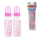 MAMADEIRA PLUS DECORADA 240ML CONVENCIONAL PVC ROSA (12PÇS)-NEW BABY