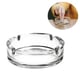 CINZEIRO REDONDO DE VIDRO 9CM X 3CM (24PÇS)-TOP RIO