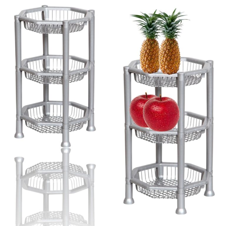 Ver detalhes do produto: FRUTEIRA 3 ANDARES OITAVA PRATA (4PÇS)-PLASNEW