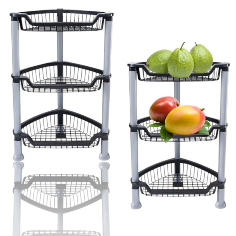 Ver detalhes do produto: FRUTEIRA 3 ANDARES TRIANGULAR PRETO (4PÇS)-PLASNEW