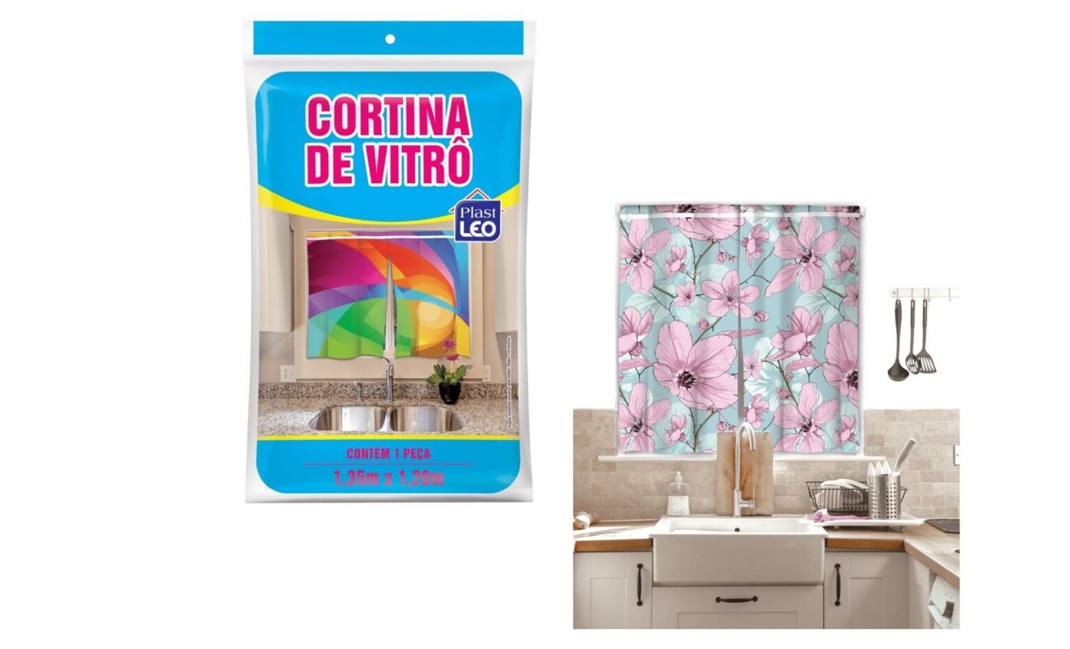 CORTINA DE VITRÔ (12PÇS)-PLASTLEO[PTL915]