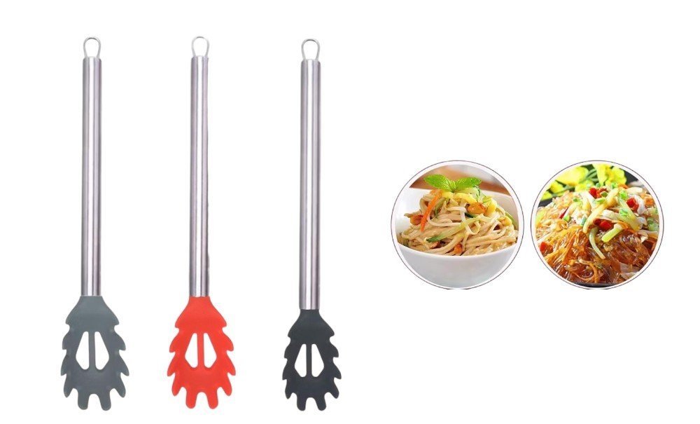 PEGADOR DE MASSAS SILICONE C/CABO INOX(12PÇS)-TOP UTIL[TOP0702]