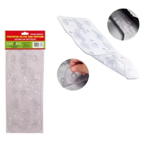PROTETOR DE PIA COM VENTOSA EM PVC (24PÇS)-MÁXXIMO - Imagem 2