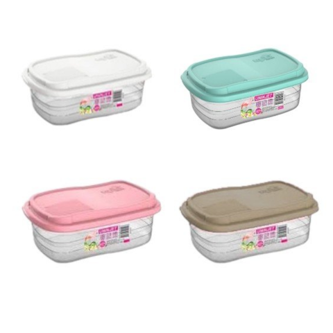 POTE RETANGULAR FREEZER/MICRO-ONDAS 700ML (12PÇS)-UNINJET - Imagem 2