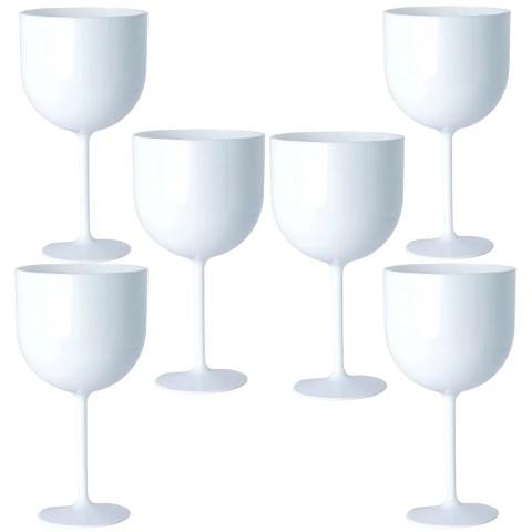 TAÇA GIN 500ML BRANCO (12PÇS)-OLDANIPLAST - Imagem 3